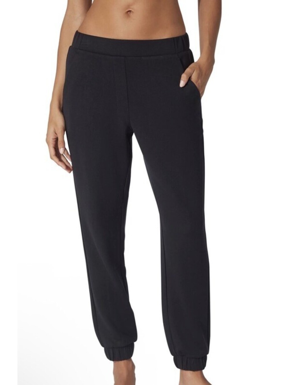 Yogalicious Scuba New Flow Jogger High Rise Sweatpants Black Size Large